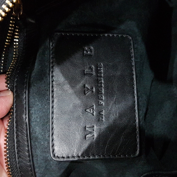 MAYLE Olive & Black Leather Speedy Bag - Picture 9 of 10